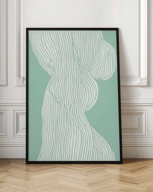 Tablou înramat „Flowing Line Elegance” de Treechild