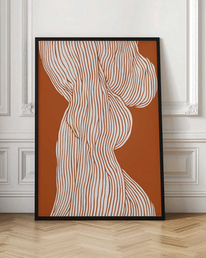 Tablou înramat „Curved Line Dance” de Treechild