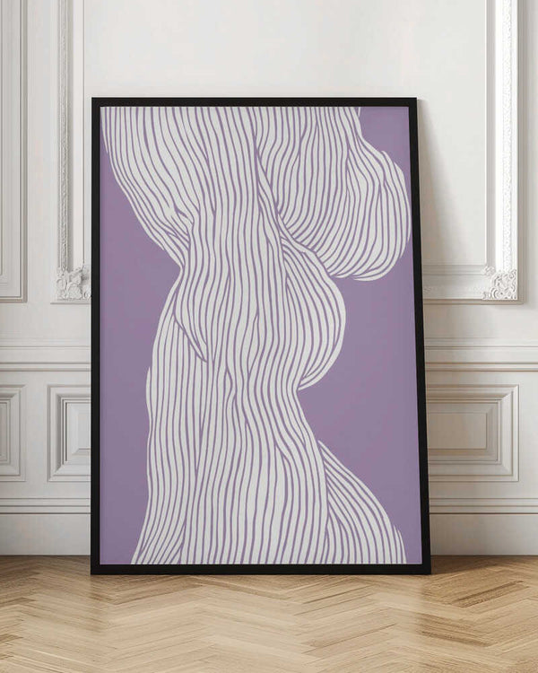 Tablou înramat „Curved Lines Flow” de Treechild