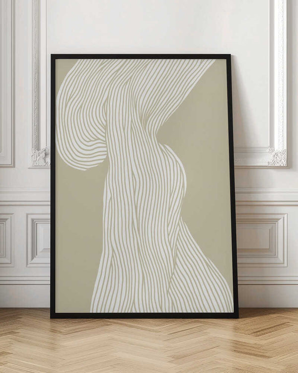 Tablou înramat „Flowing Lines Canvas” de Treechild