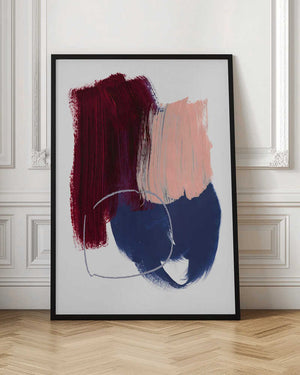 Tablou înramat „Abstract Brush Strokes 10x 300dpi” de Mareike Böhmer