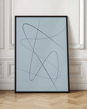 Tablou înramat „Blue Abstract No2” de Oju Design