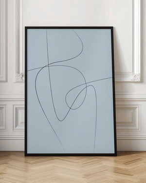 Tablou înramat „Blue Abstract” de Oju Design