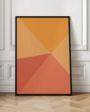 Tablou înramat „Four Triangles” de Oju Design