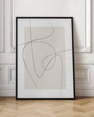 Tablou înramat „Beige Abstract” de Oju Design