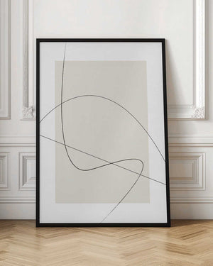 Tablou înramat „Beige Abstract” de Oju Design