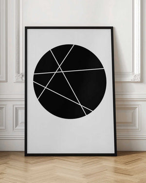 Tablou înramat „Circle Line” de Oju Design