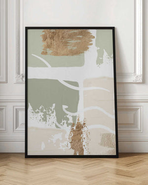 Tablou înramat „simply green-1” de Sally Ann Moss
