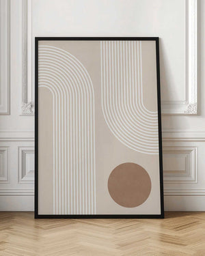 Tablou înramat „Beige Arc Poster” de Elena Ristova