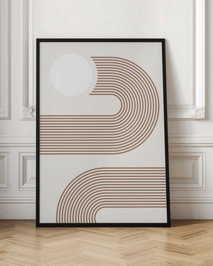 Tablou înramat „Beige Arc Poster” de Elena Ristova