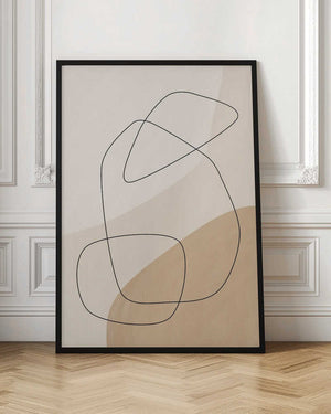 Tablou înramat „Graphic Shapes &amp; Lines Poster” de Elena Ristova