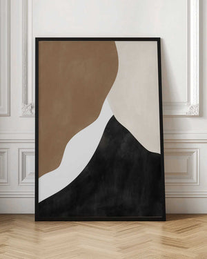 Tablou înramat „Abstract Beige and Brown Art” de Elena Ristova