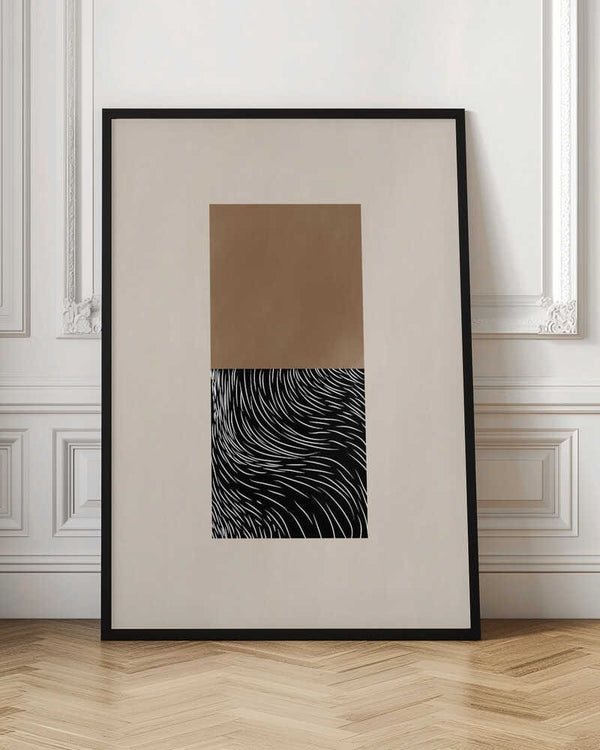 Tablou înramat „Geometric and Organic Shapes” de Elena Ristova