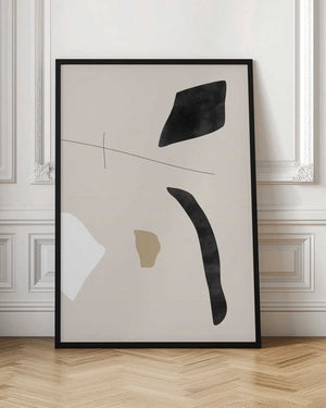 Tablou înramat „Graphic Shapes and Lines Poster” de Elena Ristova