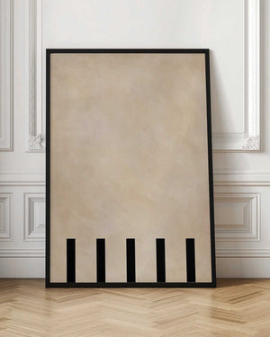 Tablou înramat „Beige Geometric Painting” de Elena Ristova
