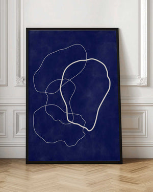 Tablou înramat „Minimalist Design with Organic Shapes” de Elena Ristova