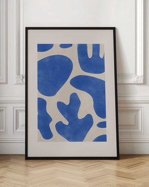 Tablou înramat „Blue Abstractions” de Elena Ristova
