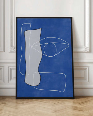 Tablou înramat „Vision in Blue” de Elena Ristova