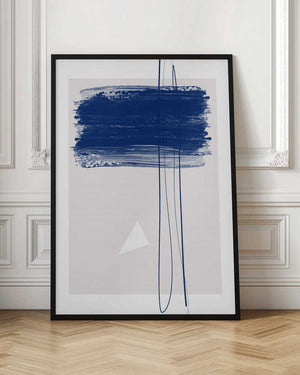 Tablou înramat „Bold Blue Brushstrokes” de Elena Ristova