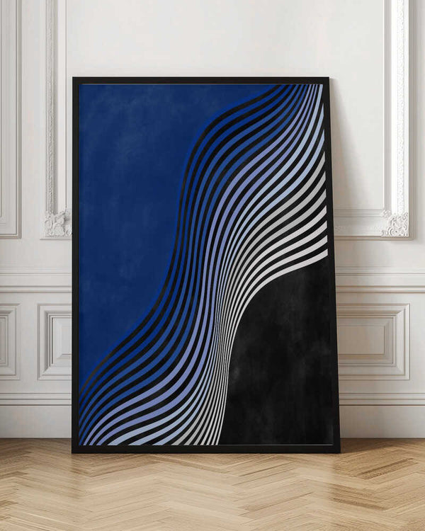 Tablou înramat „Waves of Contrast” de Elena Ristova