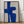 Tablou înramat „Blue Harmony Shape” de Elena Ristova
