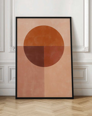 Tablou înramat „Earth Tones Balance” de Elena Ristova