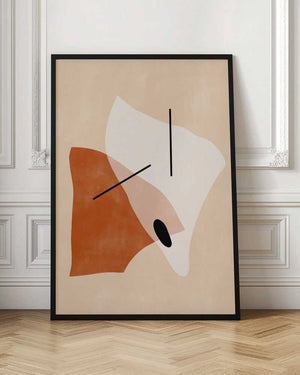 Tablou înramat „Geometric Shapes In Earthy Tones” de Elena Ristova