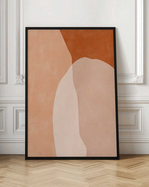 Tablou înramat „Earthy Layers” de Elena Ristova