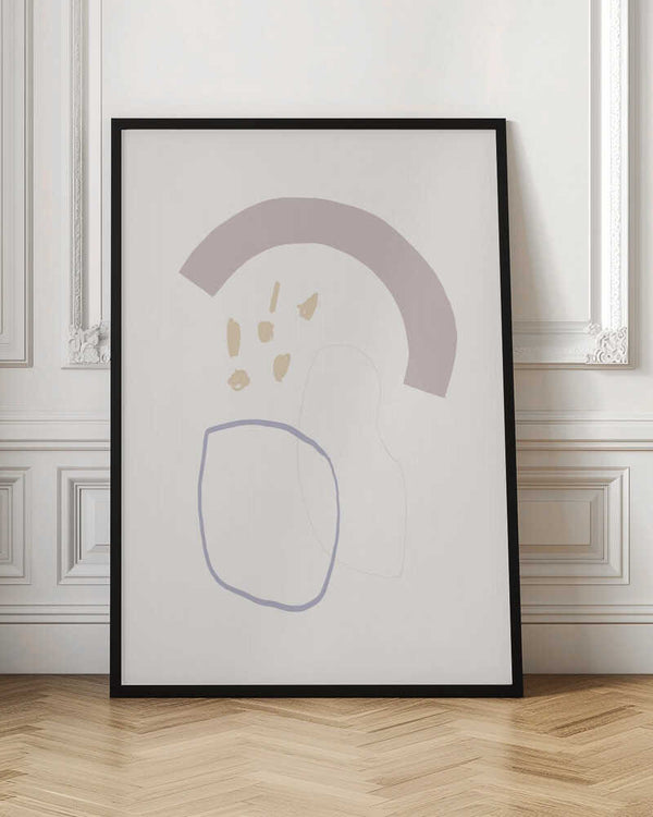 Tablou înramat „Gentle Curves Dance” de uplusmestudio