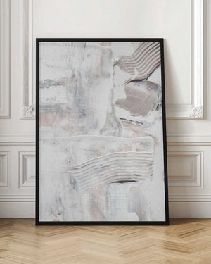 Tablou înramat „Textured Brushstrokes and Layered Neutral Tones” de uplusmestudio