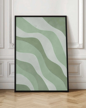 Tablou înramat „Verdant Waves” de Elena Ristova