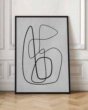 Tablou înramat „Intricate Black Line Art” de Elena Ristova