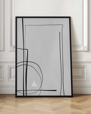 Tablou înramat „Lines and Angles” de Elena Ristova