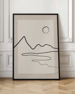 Tablou înramat „Minimalist Horizon” de Elena Ristova