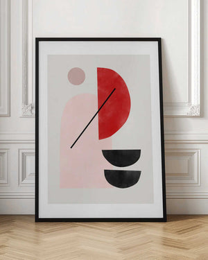 Tablou înramat „Geometric Shapes In A Minimalist Style” de Elena Ristova