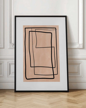 Tablou înramat „Geometric Elegance” de Elena Ristova