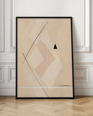 Tablou înramat „Geometric Shapes And Intersecting Lines” de Elena Ristova