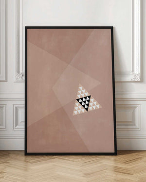 Tablou înramat „Geometric Design With A Central Triangular Pattern” de Elena Ristova