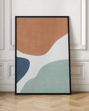 Tablou înramat „Colorful Curves” de Elena Ristova