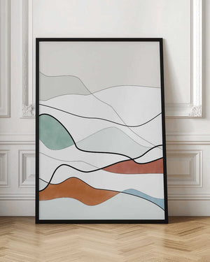 Tablou înramat „Flowing Horizons” de Elena Ristova