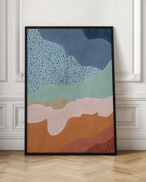 Tablou înramat „Colorful Flowing Shapes” de Elena Ristova