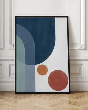 Tablou înramat „Overlapping Circles And Arches” de Elena Ristova