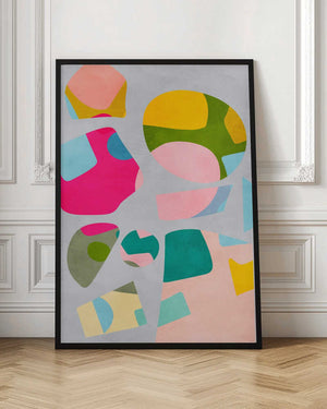 Tablou înramat „Minimal cutout colorful” de Ana Rut Bre