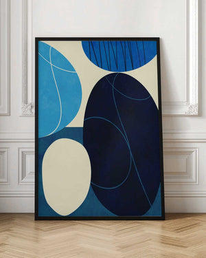 Tablou înramat „Shapes Play3 3blue” de Ana Rut Bre