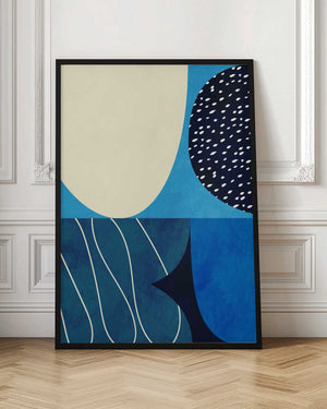 Tablou înramat „Shapes Play3 2blue” de Ana Rut Bre