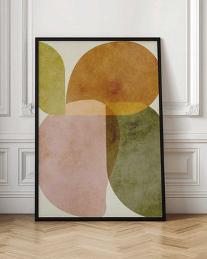 Tablou înramat „Aqua Shapes2 Kopie” de Ana Rut Bre
