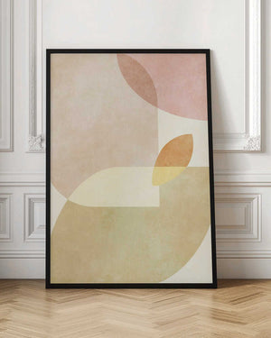 Tablou înramat „Aqua Shapes1 Kopie” de Ana Rut Bre