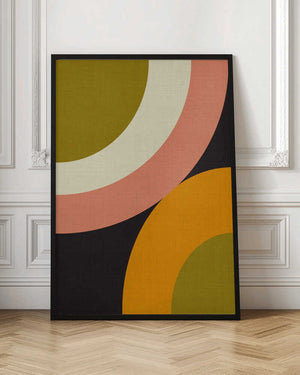 Tablou înramat „Geo Shapes Fall 21 Rounded” de Ana Rut Bre