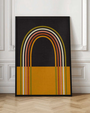 Tablou înramat „Geo Shapes Fall 21 Rainbow Arc” de Ana Rut Bre