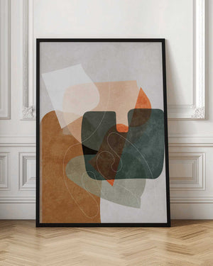 Tablou înramat „Nature Friendly Terracotta 4 Aquarell Kopie” de Ana Rut Bre